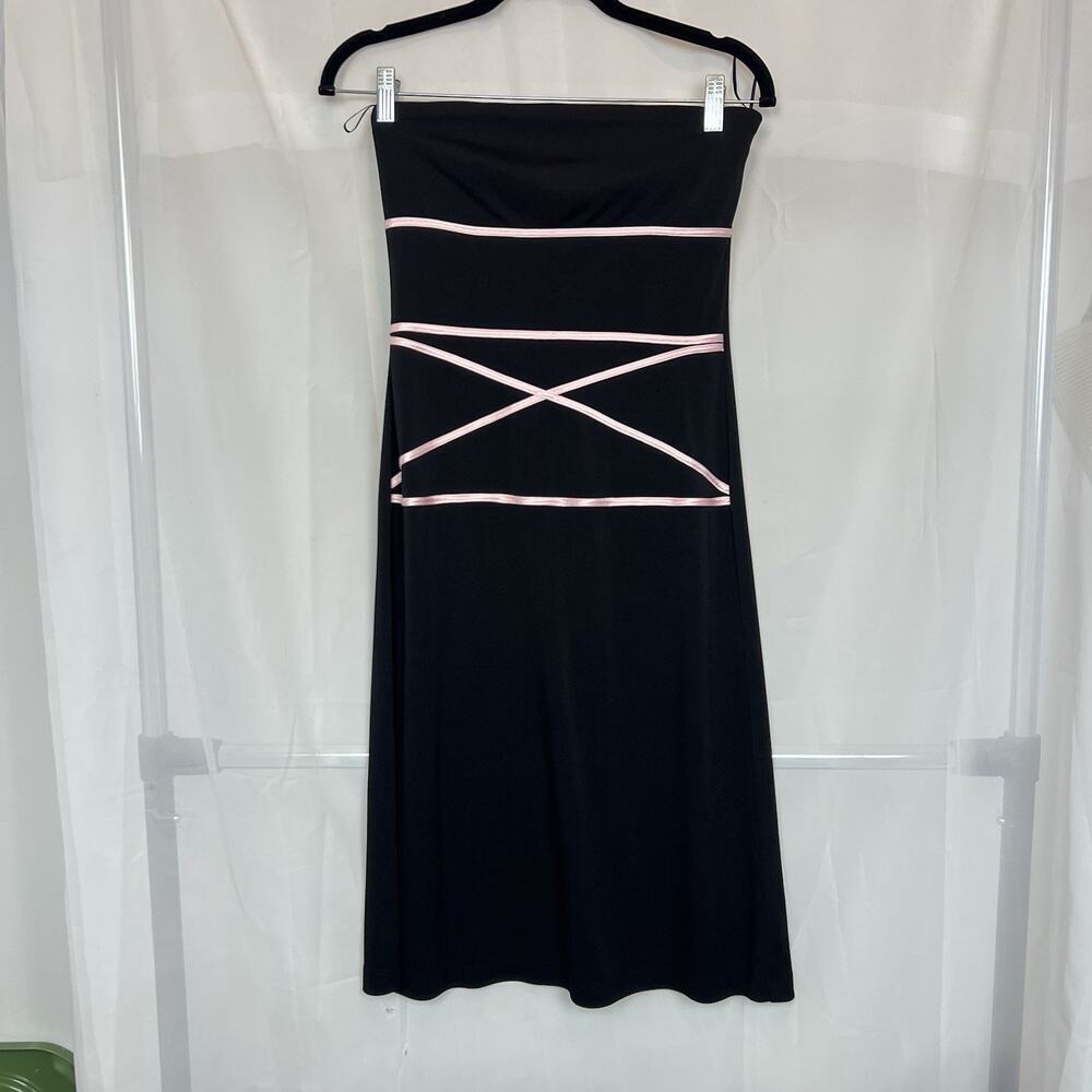 Vintage 90s Y2K Teeze Me strapless mini dress party MD club wear semi formal